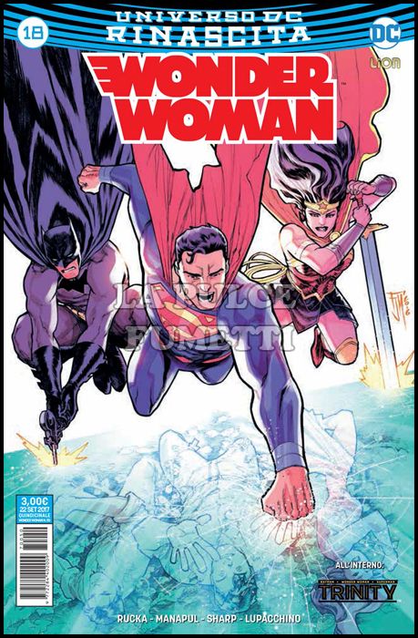 SUPERMAN L'UOMO D'ACCIAIO #    50 - WONDER WOMAN 18 - RINASCITA